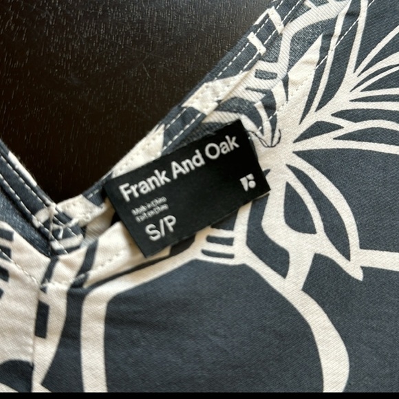 Frank and Oak The Organic Cotton Leaf Dress in Dark Grey Size Small - Picture 11 of 13